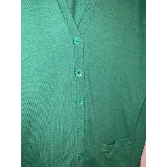 Old Navy Women’s Long Lean Button Cardigan XL Jade Green Pockets long sleeve - Picture 4 of 14